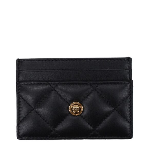 Versace Handbags - Versace Black Leather Women's Cardholder